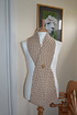 Cream Button Scarf