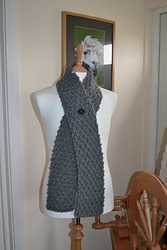 Gray Button Scarf Gray Button Scarf