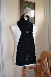 Black Button Scarf Black Button Scarf