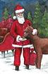 Santa with Alpaca